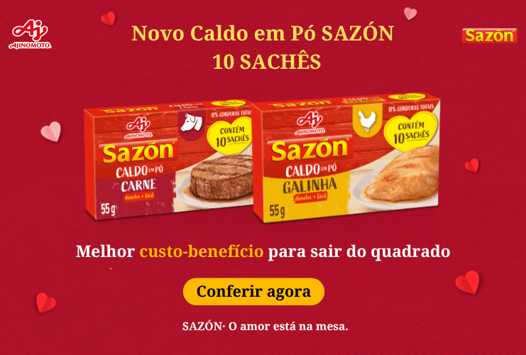 Lançamento Caldo Sazón 10 sachês