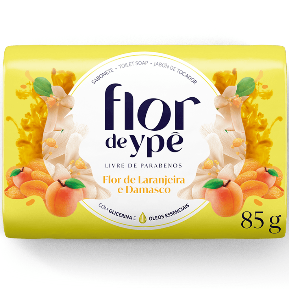 Sabonete Flor de Ypê Suave - Amarelo - Flor de laranjeira e damasco - Glicerina e Óleos Essenciais - Image 1
