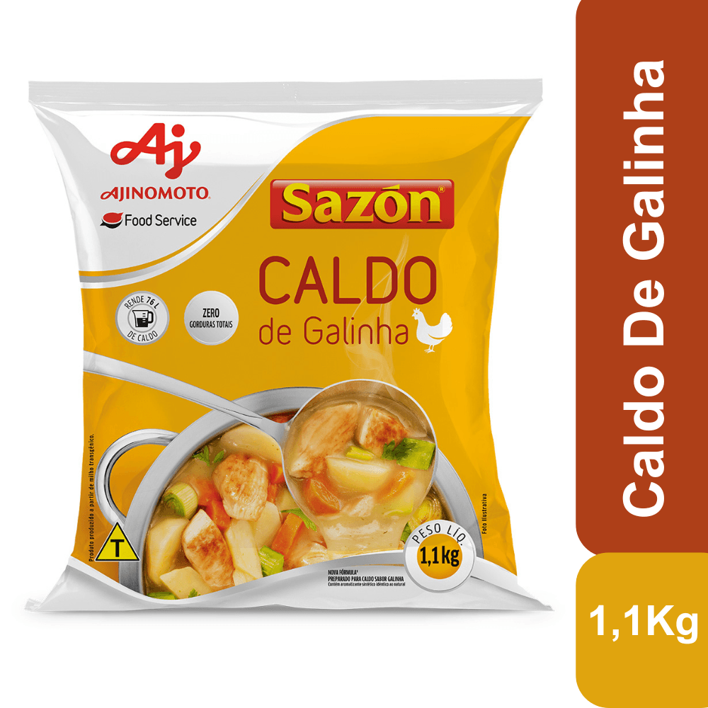 Caldo Em Pó Sazón® Profissional Sabor Galinha 1,1Kg - Image 1